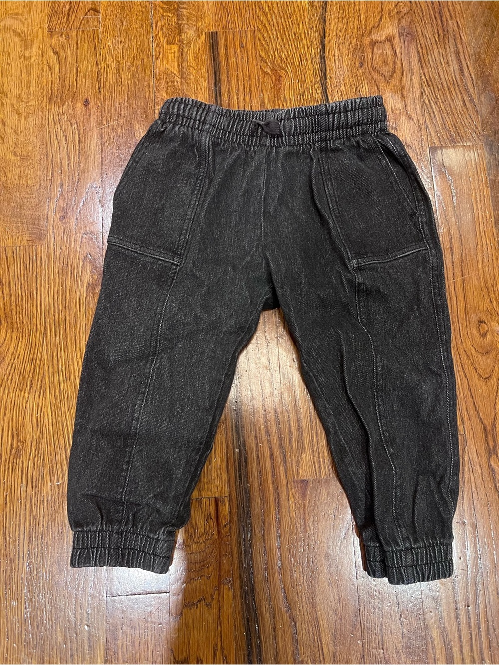 H&M Kids Black Denim Jogger Pants